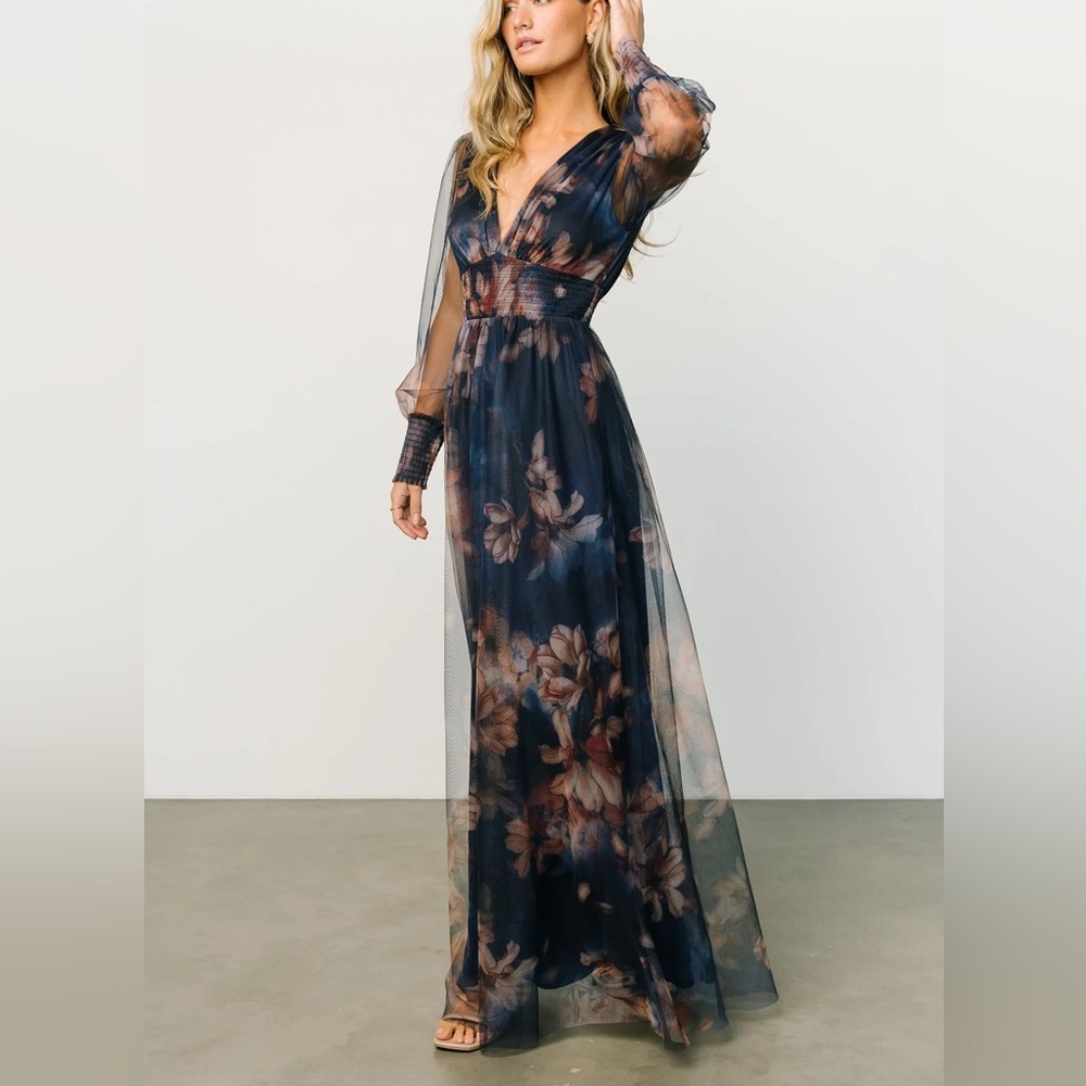 Baltic Born Midnight Floral Maxi Dress